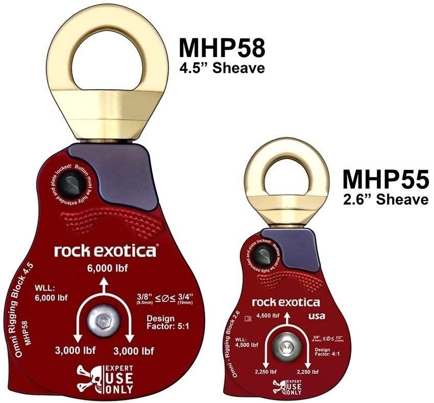 Rock Exotica Omni-Block 4.5 Inch Rigging Pulley / Material Handling Block from Columbia Safety