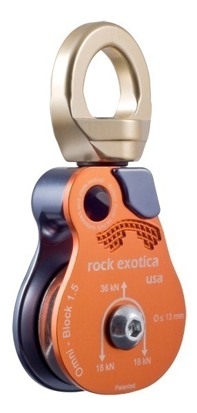 Rock Exotica P51 Omni-Block Swivel Pulley from Columbia Safety