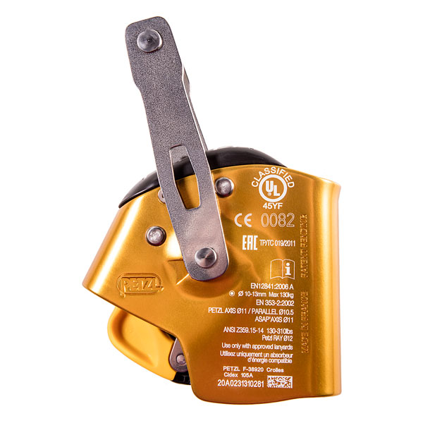 Petzl ASAP LOCK Kernmantle Mobile Fall Arrester from Columbia Safety