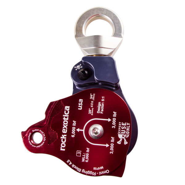 Rock Exotica Omni-Block 4.5 Inch Rigging Pulley / Material Handling Block from Columbia Safety