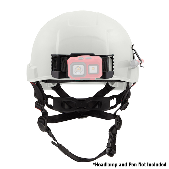 Milwaukee Type 2 Safety Helmet with BOLT Accessory Clips from Columbia Safety