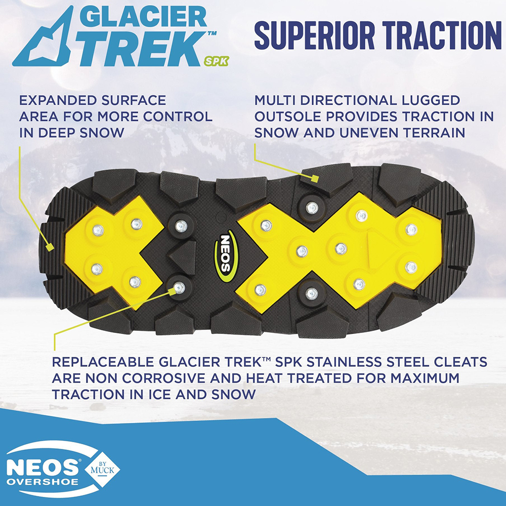 NEOS Explorer Glacier Trek Cleats Insulated Overshoes from Columbia Safety