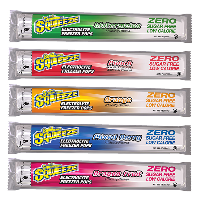 Sqwincher Sqweeze Pops Zero Sugar - Assorted Flavors (150 Pack) from Columbia Safety