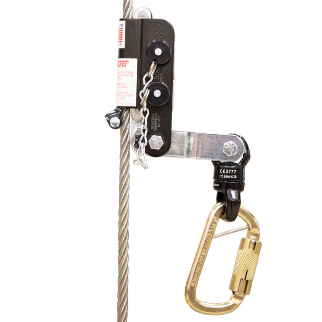 Tuf-Tug 3/8 Inch Wire Grab Fall Arrester with Swivel from Columbia Safety