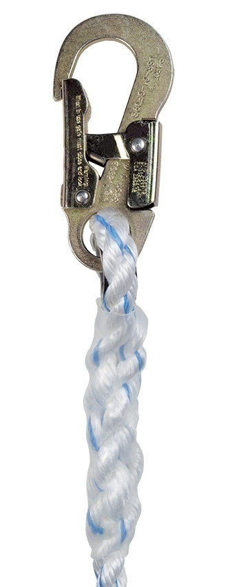 WestFall Pro 5/8 Inch 3-Strand Composite Vertical Lifeline with Snap Hook Ends from Columbia Safety