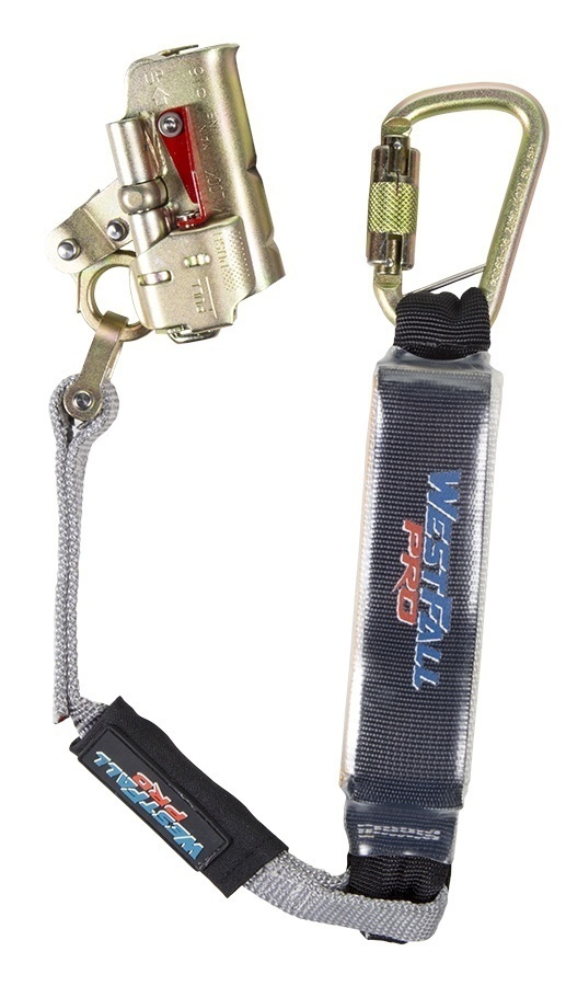 WestFall Pro 5/8 Inch Trailing Rope Grab with Lanyard and Carabiner from Columbia Safety