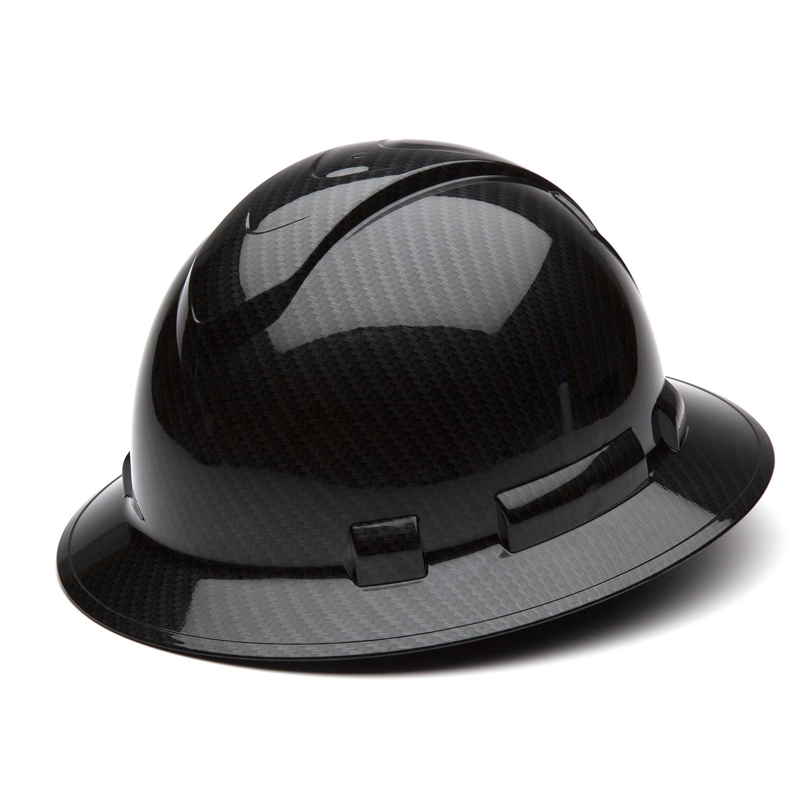 Pyramex Ridgeline Full Brim Hard Hat with 4 Point Ratchet Suspension from Columbia Safety